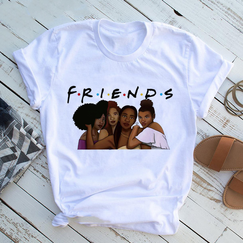 Title 7, Women Beautiful African White Funny Print T shi...