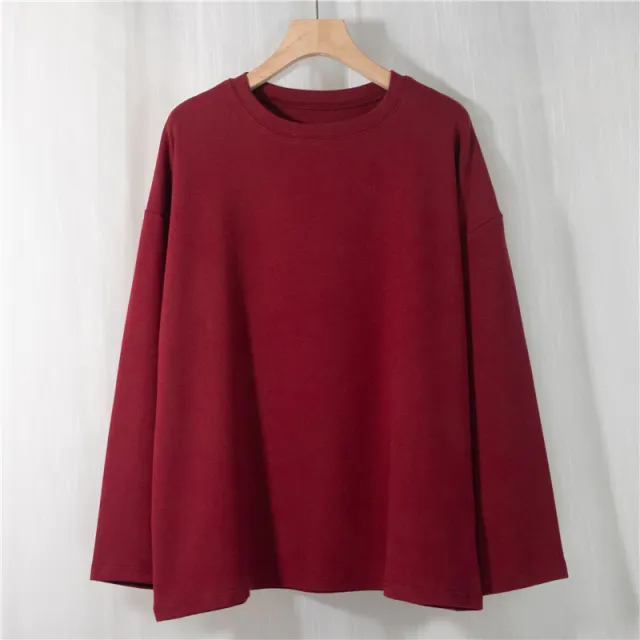 Falling Shoulders Round Neck Slimming Shirt College Style Compassionate O - Shop at LoveMi