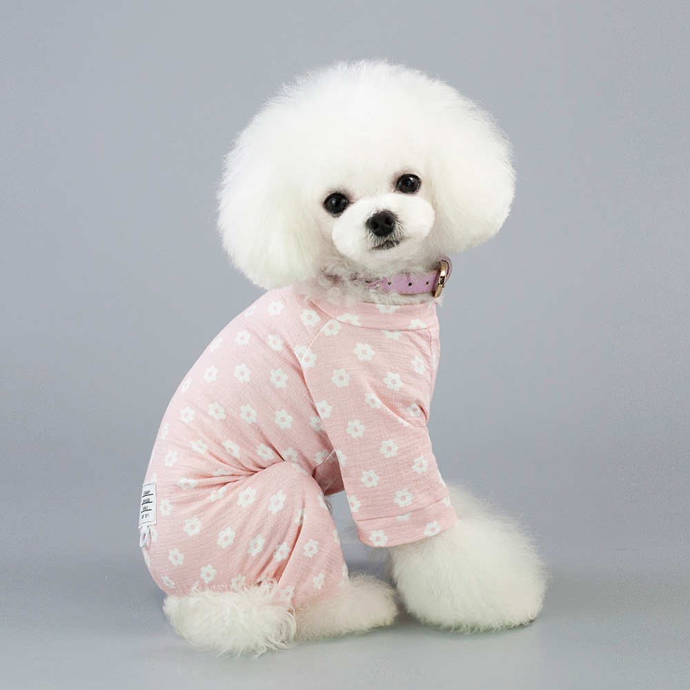 Four-legged Dog Clothing Spring And Summer New 19 Small Daisy Four-leg Pants