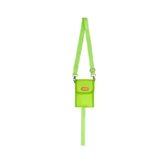 Ribbon Stitching Mesh One-shoulder Messenger Mobile Phone Bag - Green - View 1