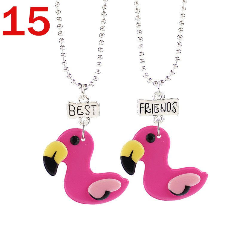 European And American Creative Best Friend Unicorn Necklace