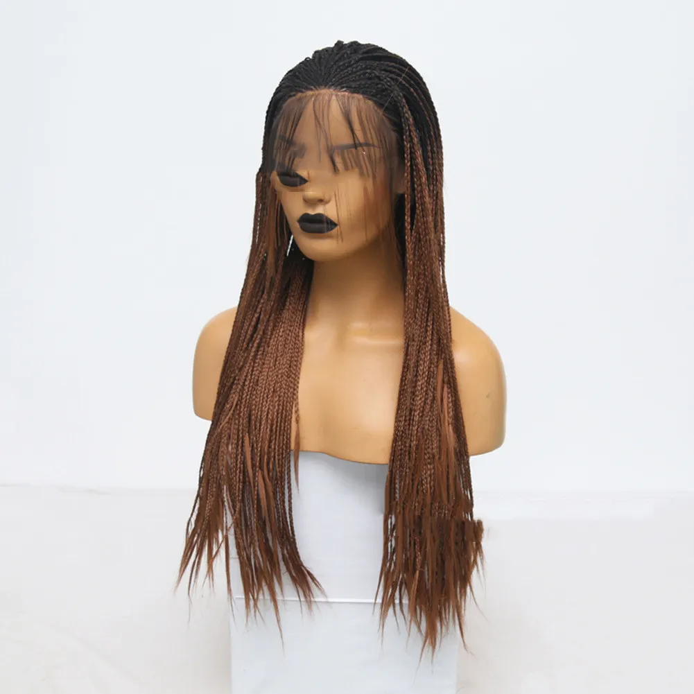 Gradient Brown Three-strand Long Braid - 24Inch