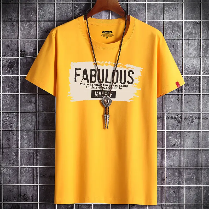 Half Sleeve Men's Bottoming Shirt Plus Size Clothes Loose