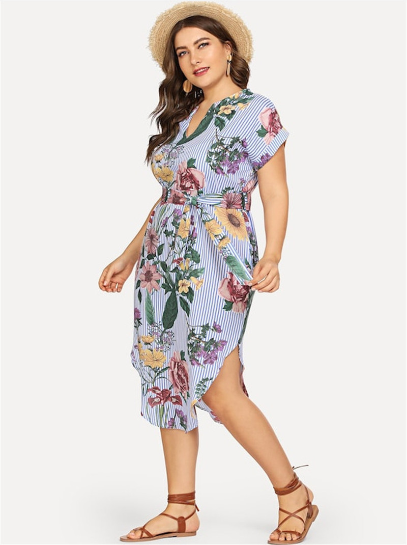 Title 6, Womens Dress Plus Size L-4XL Fashion Print, co...