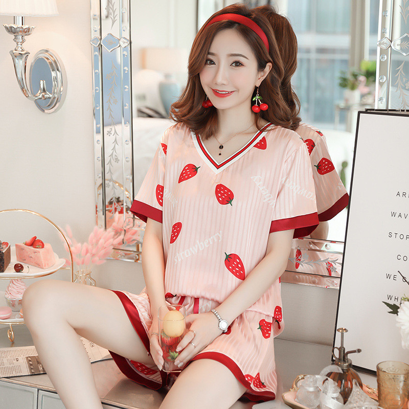 Thin Short-sleeved Giraffe Summer Homewear