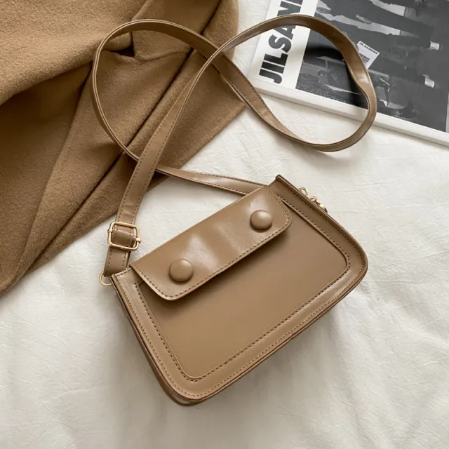 Retro Niche Bag Female Bag Sen Series Small Square Bag Shoulder Bag Messenger Bag Khaki - Shop at LoveMi