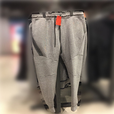 Spring And Autumn Men's New Wear-resistant Laminated Zipper Air Layer Cotton Sweatpants