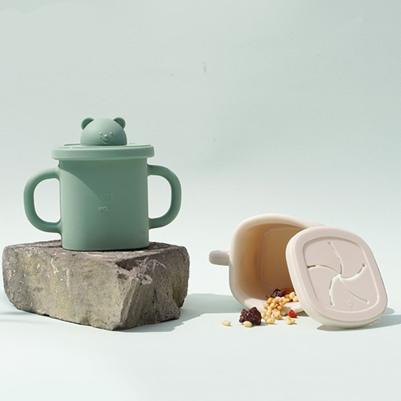 Baby Drinking Water And Milk Learn To Drink Cup