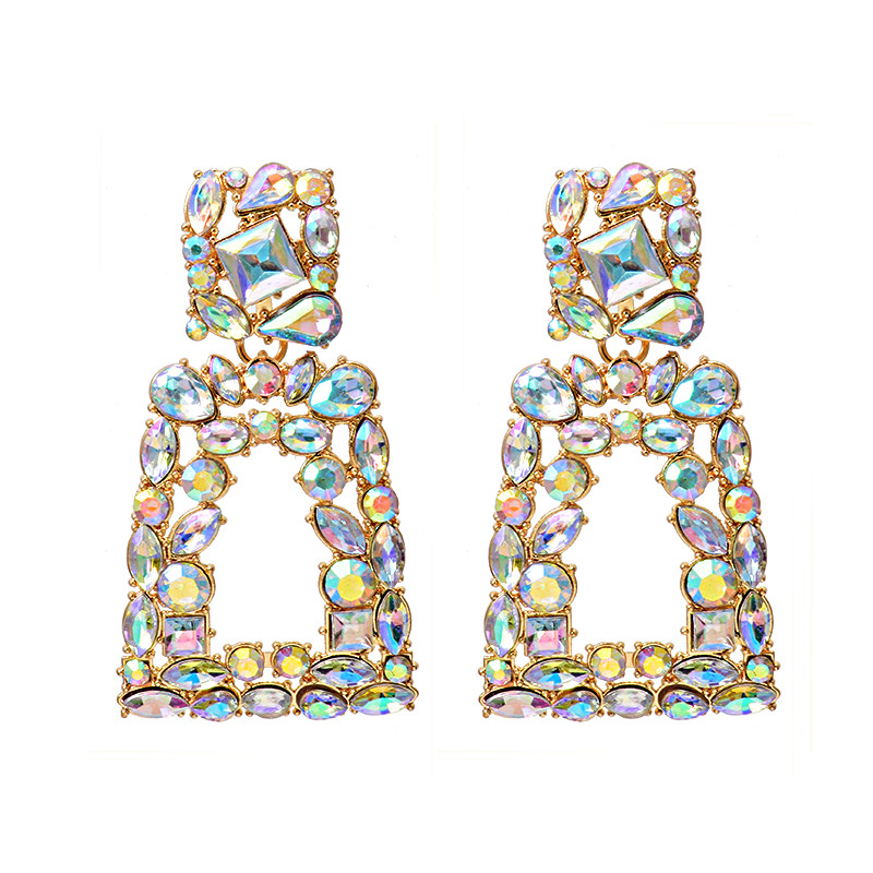 Geometric Diamond Exaggerated ZA Earring Jewelry