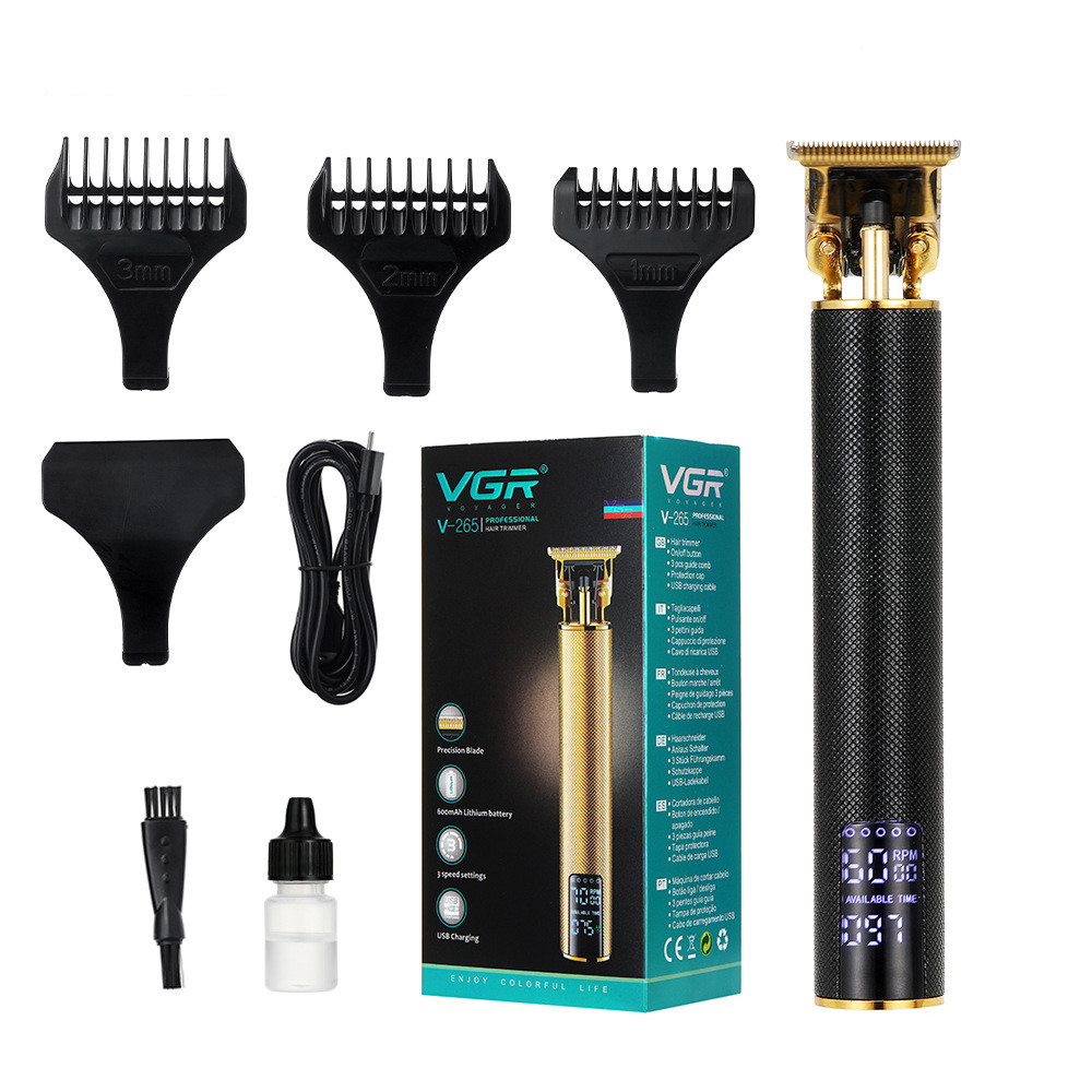 Oil Head Electric Hair Clipper Professional Blade With Lcd Shaving Head Clippers