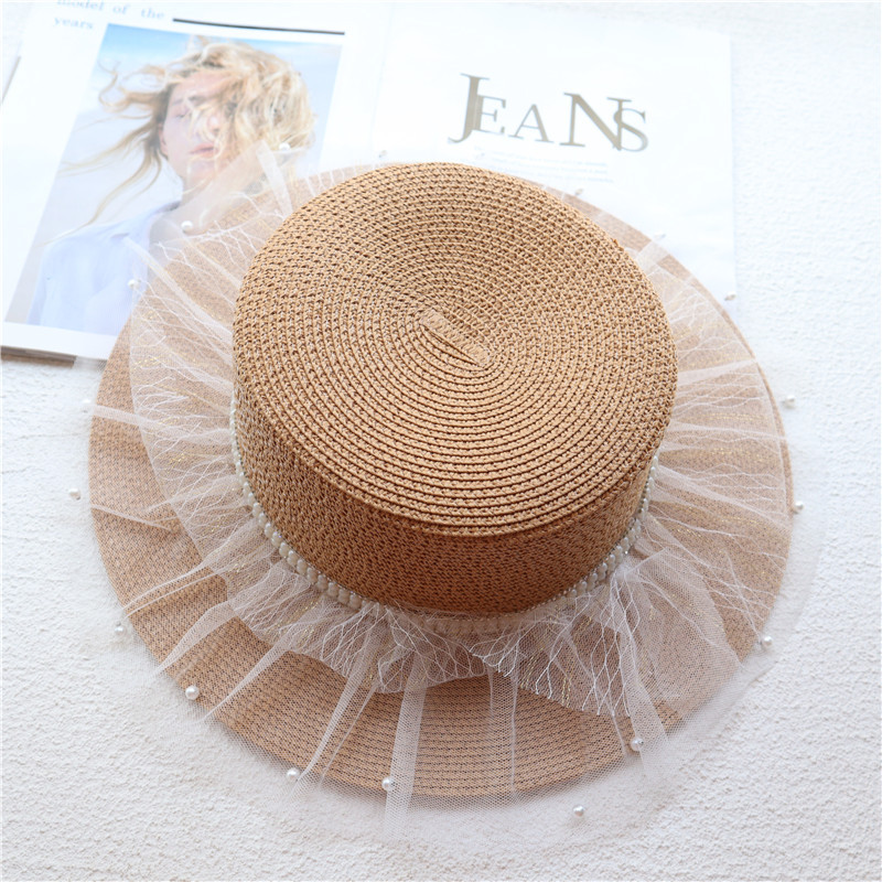 Female Summer Hepburn Style Vintage Design Net Yarn