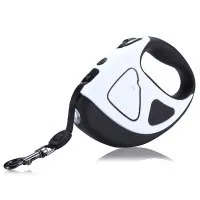 Pet Dog Automatic Retractable Fiber Leash Night Safety LED Shining Automatic Stretching Dog Hand Holding Rope Pet Supplies White No Logo - Shop at LoveMi