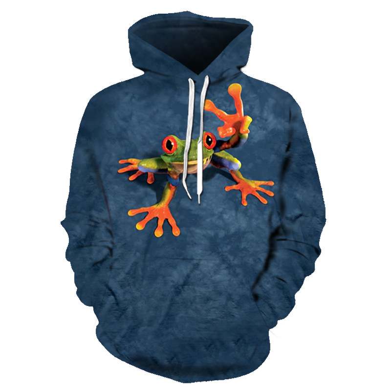 Title 6, Digital bedruckter Kapuzenpullover mit Adler-An...