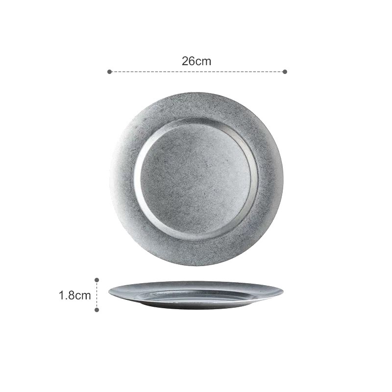 Title 1, Retro Stainless Steel Old Plate Japanese Style ...