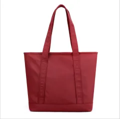 Large-capacity Waterproof Shoulder Bag Student Class Bag - Red - View 1