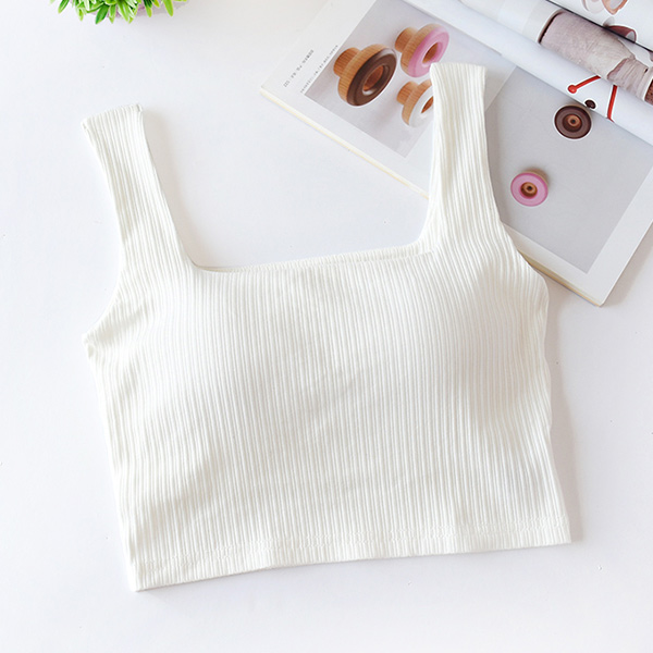 Title 4, Beautiful Back Square Neck Umbilical Vest With ...