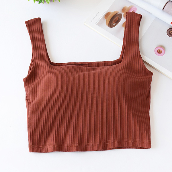 Title 10, Beautiful Back Square Neck Umbilical Vest With ...