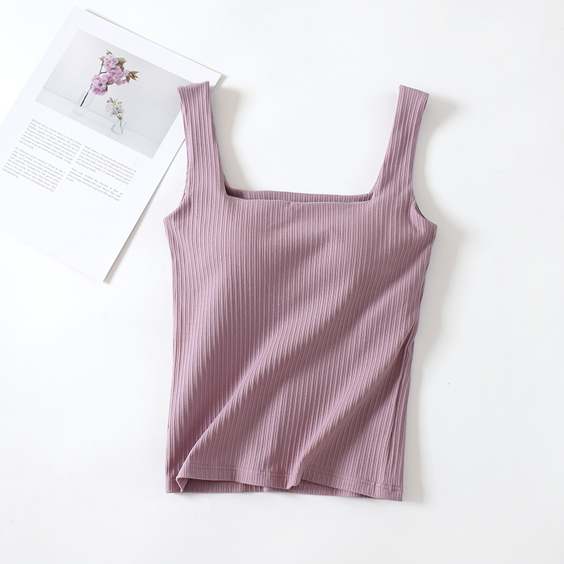 Title 14, Beautiful Back Square Neck Umbilical Vest With ...