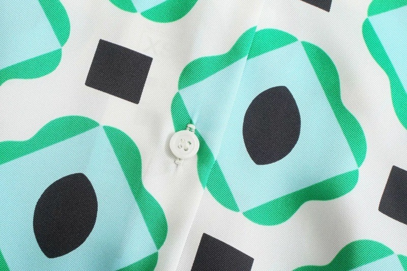 Women's Fashion Geometric Graphic Printed Shirt