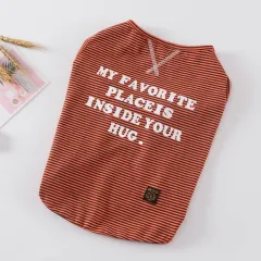 New Cartoon Short-sleeved Vest, Casual Cartoon Jacket, Pet Clothes, Spring And Summer - Red - View 1