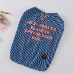 New Cartoon Short-sleeved Vest, Casual Cartoon Jacket, Pet Clothes, Spring And Summer - Blue - View 1
