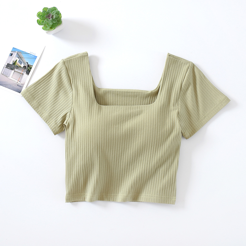 High-waisted T-shirt Women's Short-sleeved Shirt With Umbilical Display