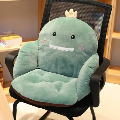 Crown Cartoon Chair Cushion for Home Decor and Office, Thicken Seat Pad Sofa Home Decorative Pillow Car Seat Chair Cushion Green Dinosaur - Shop at LoveMi