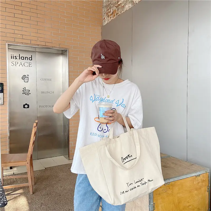 Single-Shoulder Dual-Use Large Capacity Canvas Bag