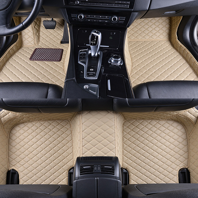 Beige single layer leather