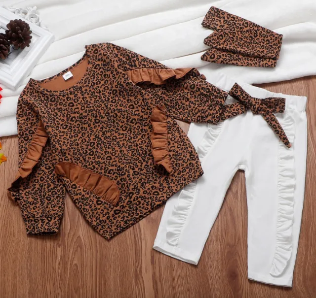 Toddler Kids Girls Clothes Set Floral Shirt Tops White Pants - Shop at LoveMi