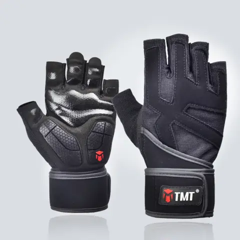 Gloves with Wrist Wrap Fitness Workout Men