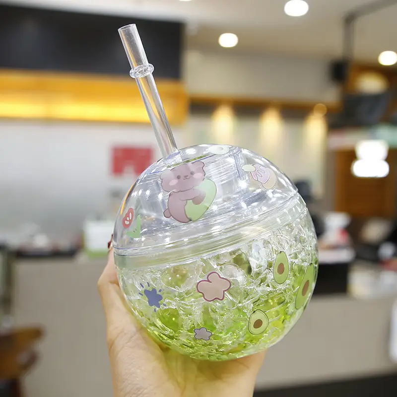 Bailiyou Creative Fashion Round Earth Cold Drink Ice Cup