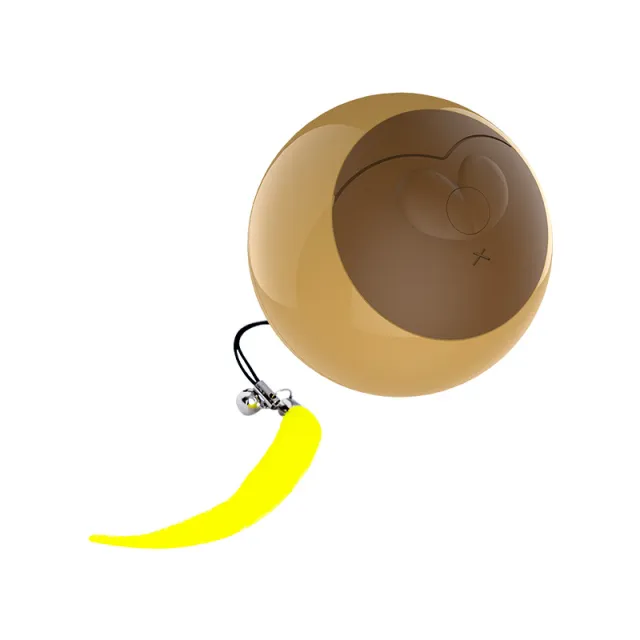 LED Luminous Automatic Funny Cat Rolling Ball Brown - Shop at LoveMi