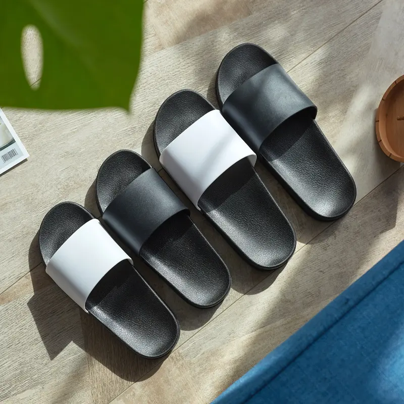 Shoes for Men Slippers Summer Home Men Black White