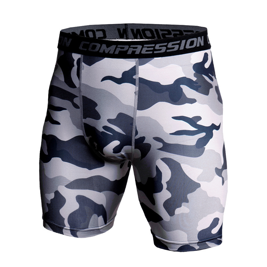 Men's Camouflage Print On Shorts