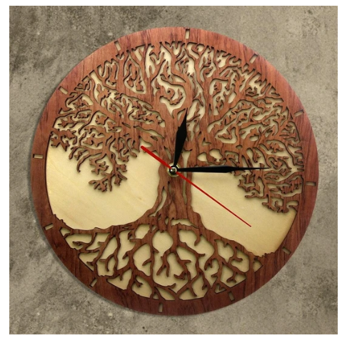 Round Wooden Wall Clock, picture 4 of 4