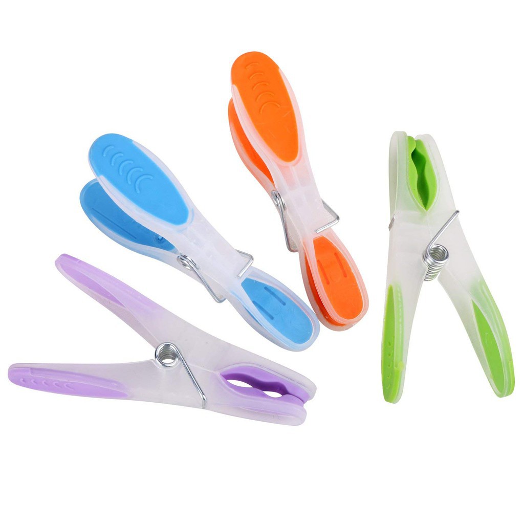 Plastic Two-color Clothespins Clothespins Strong Clothespins 12 Packs