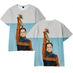 Trend Addison-Rae Peripheral 3D Digital Colour Printing Short-sleeved T-shirt - D-S - View 1