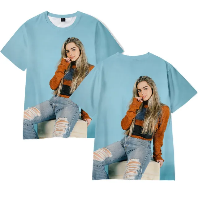 Trend Addison Rae Peripheral 3D Digital Color Printing Short sleeved T shirt J 2Xl - Shop at LoveMi