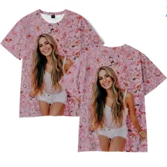 Trend Addison-Rae Peripheral 3D Digital Color Printing Short-sleeved T-shirt - I-3Xl - View 1
