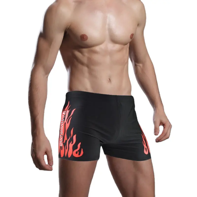 Swimming Trunks Swimwear New Style Men's Flame
