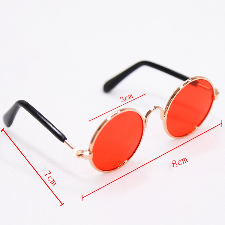 Trendy Vintage Round Pet Glasses - Image 4