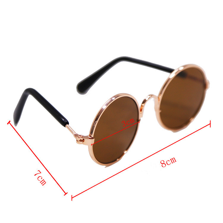 Trendy Vintage Round Pet Glasses - Image 3