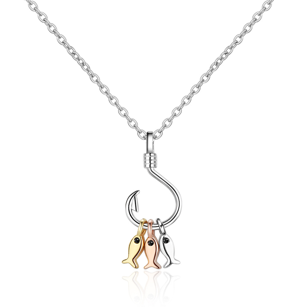 Three Small Fish Ladies Short Niche Cold Style Clavicle Chain