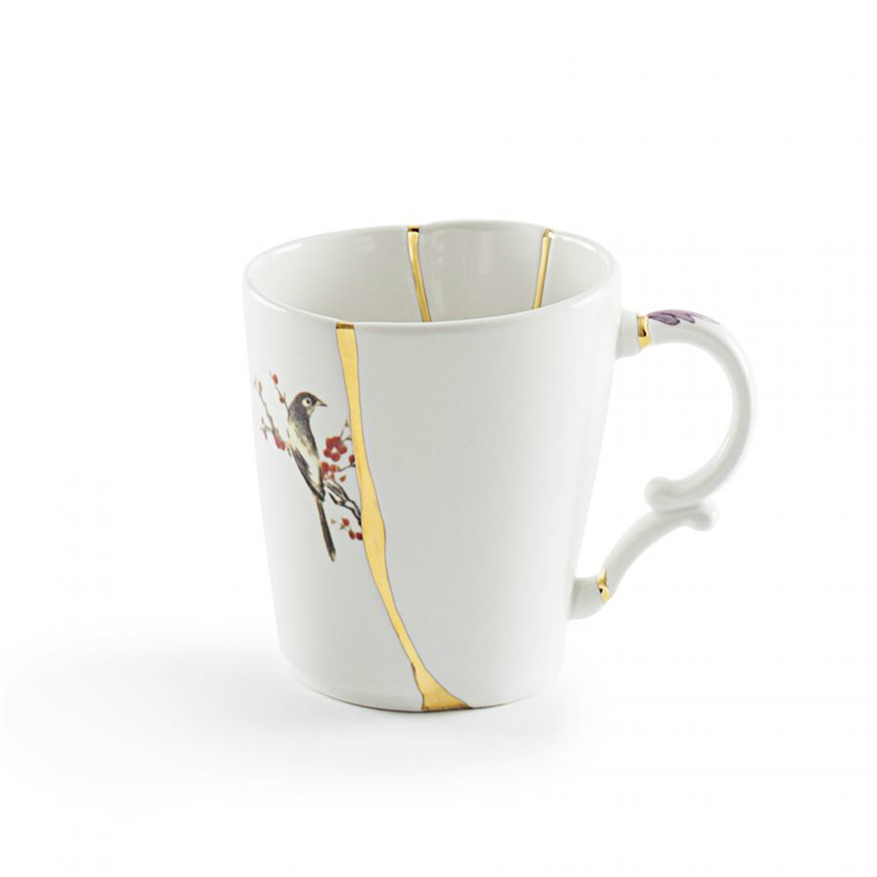 Title 2, Hand Painted Gold 24K Coffee Cup