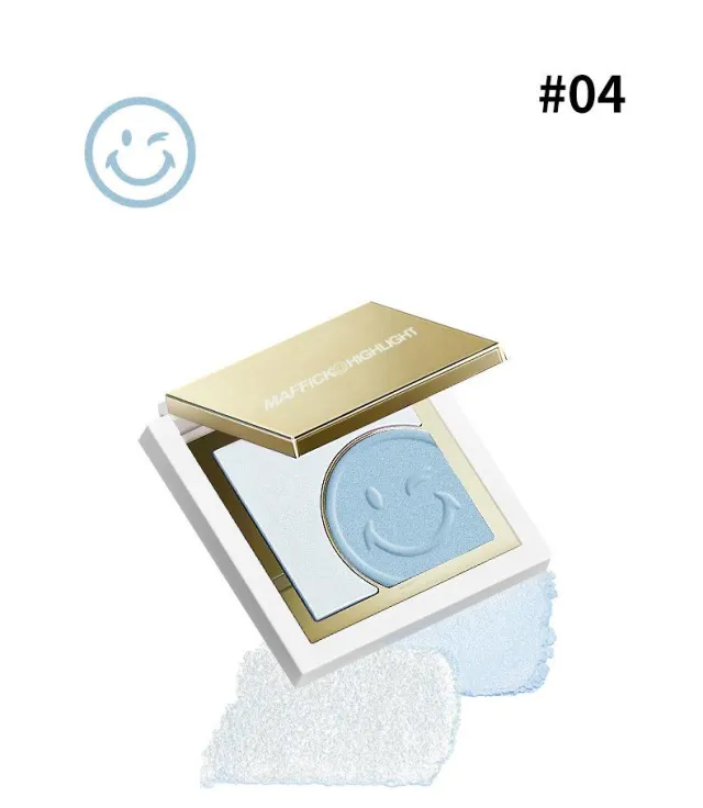 Smiley Face Highlight Trimming Plate Electric Blue - Shop at LoveMi