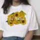 Van Gogh Oil Painting Mona Lisa Spoof Printed T-shirt Women Short Sleeve - 8Style - View 1