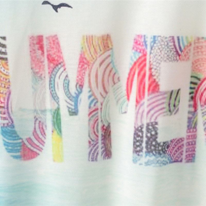 Summer New Cool Round Neck Short Sleeved Loose Women's T Shirt