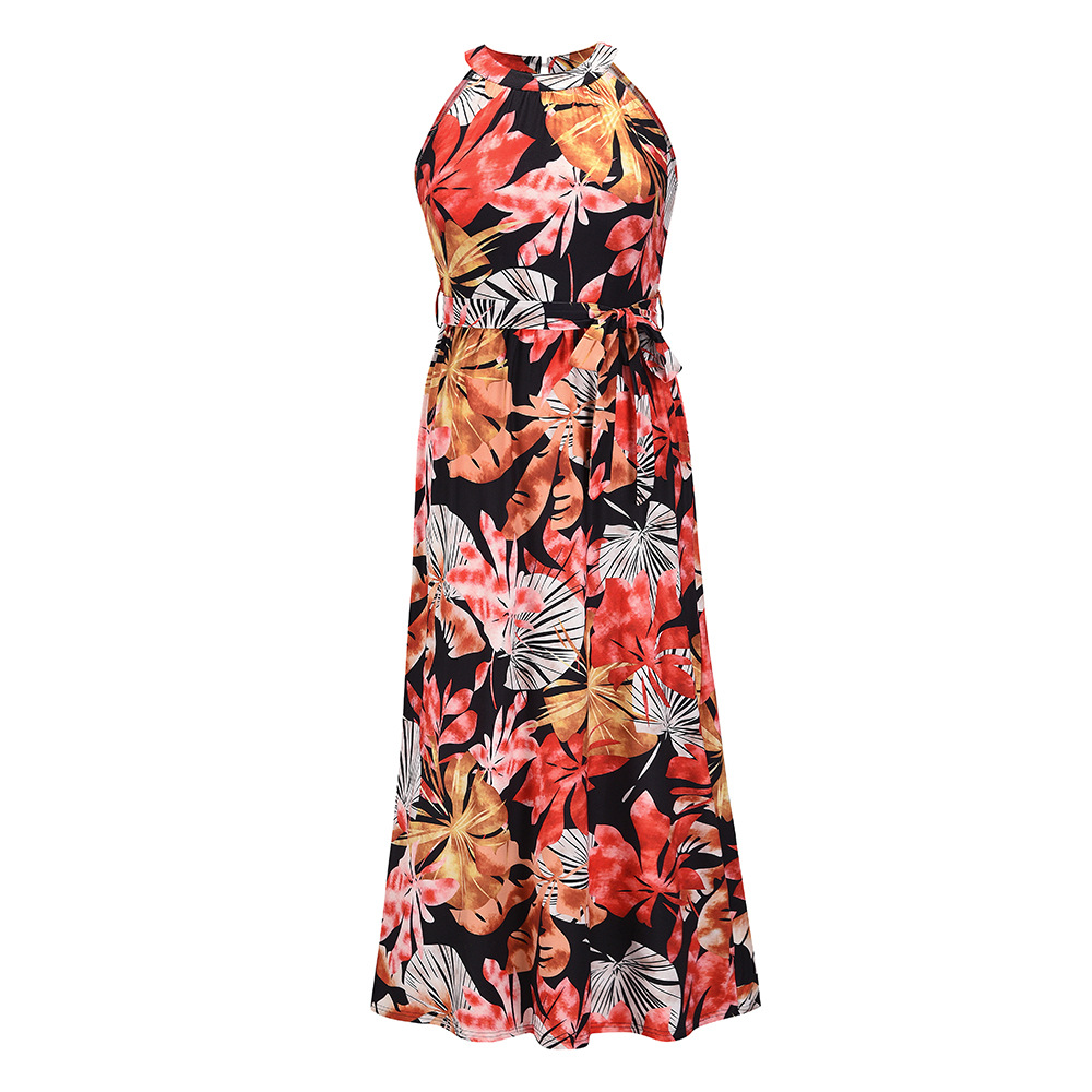 Sleeveless High-waisted Beach Dress