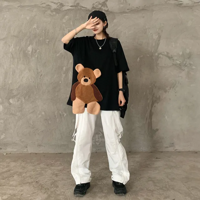 Cute Campus Port Style Ins Top Black - Shop at LoveMi